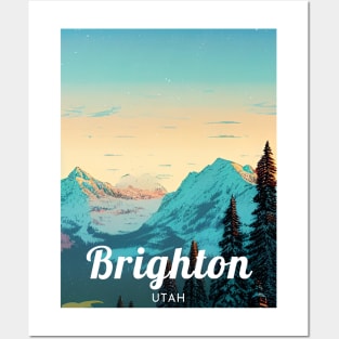 Brighton utah united states ski Posters and Art